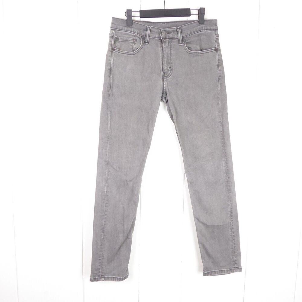 Levis 511 Jeans Mens SZ 31/32 Modern Slim Fit Tailored Stretch Light Gray